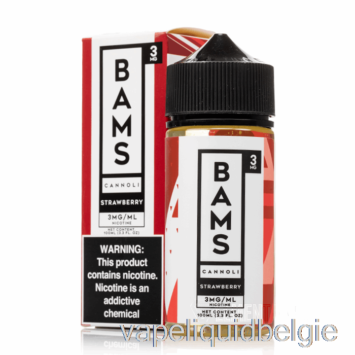 Vape België Aardbei Cannoli - Bam Bam's Cannoli - 100ml 0mg